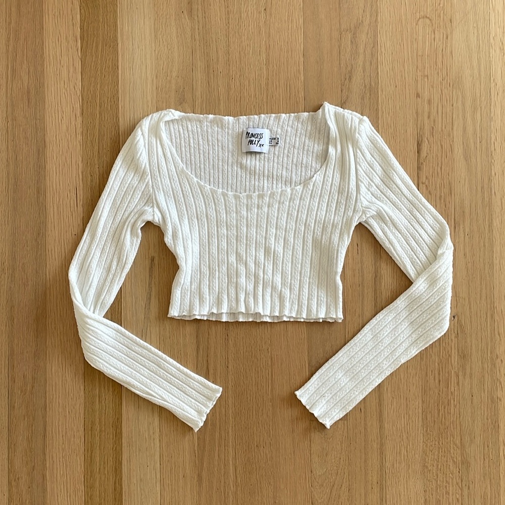 Princess Polly long sleeve crop top